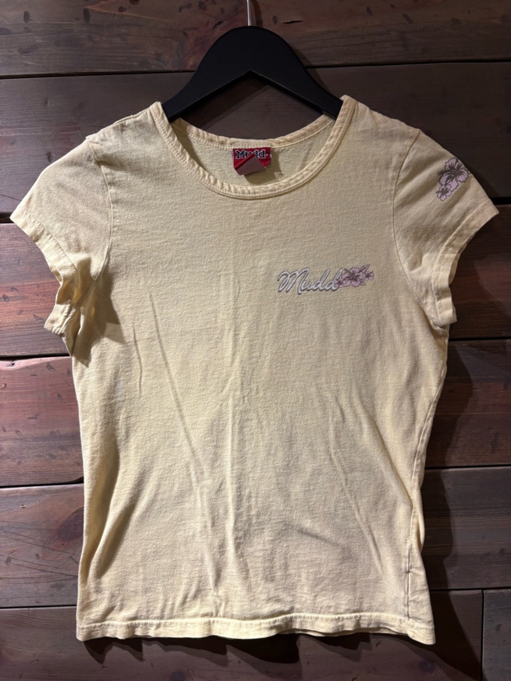 Vintage Mudd yellow baby tee